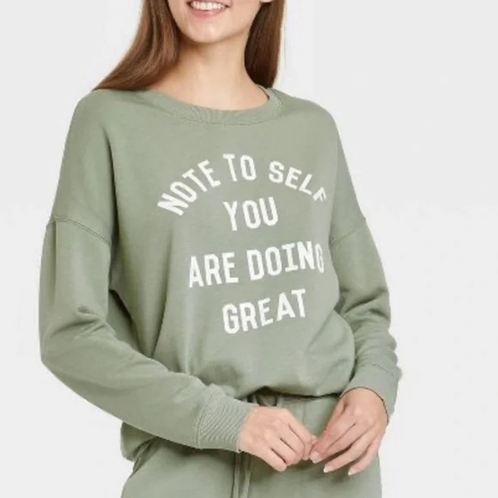 Zoe + Liv Green Sweatshirt